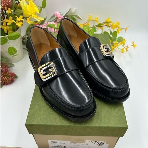 Men’s Gucci interlocking G loafers size 7 fits 8US made in Italy - Picture 1 of 10
